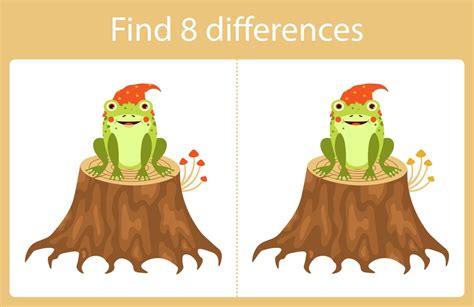 Children S Game Find Five Differences 7727240 Vector Art At Vecteezy