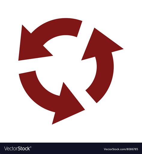 Circular Arrows Icon Royalty Free Vector Image