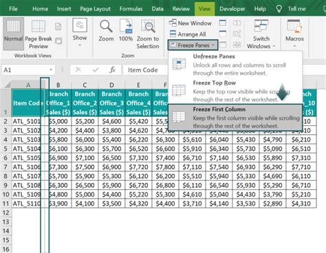 Column Lock In Excel Top 2 Ways Freeze Panes Protect Sheet