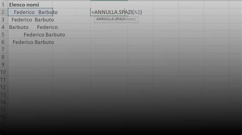 Come Eliminare Gli Spazi In Excel