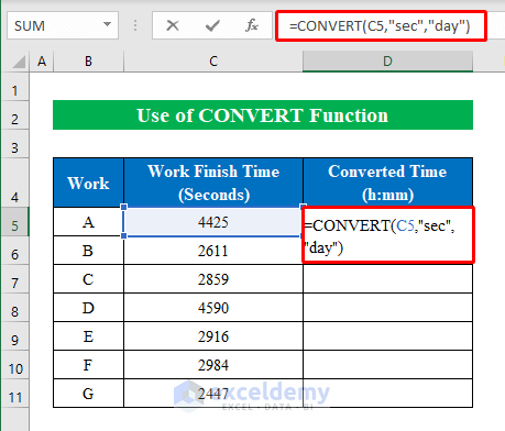 Convert Seconds To Minutes Hours Time Excel And Google