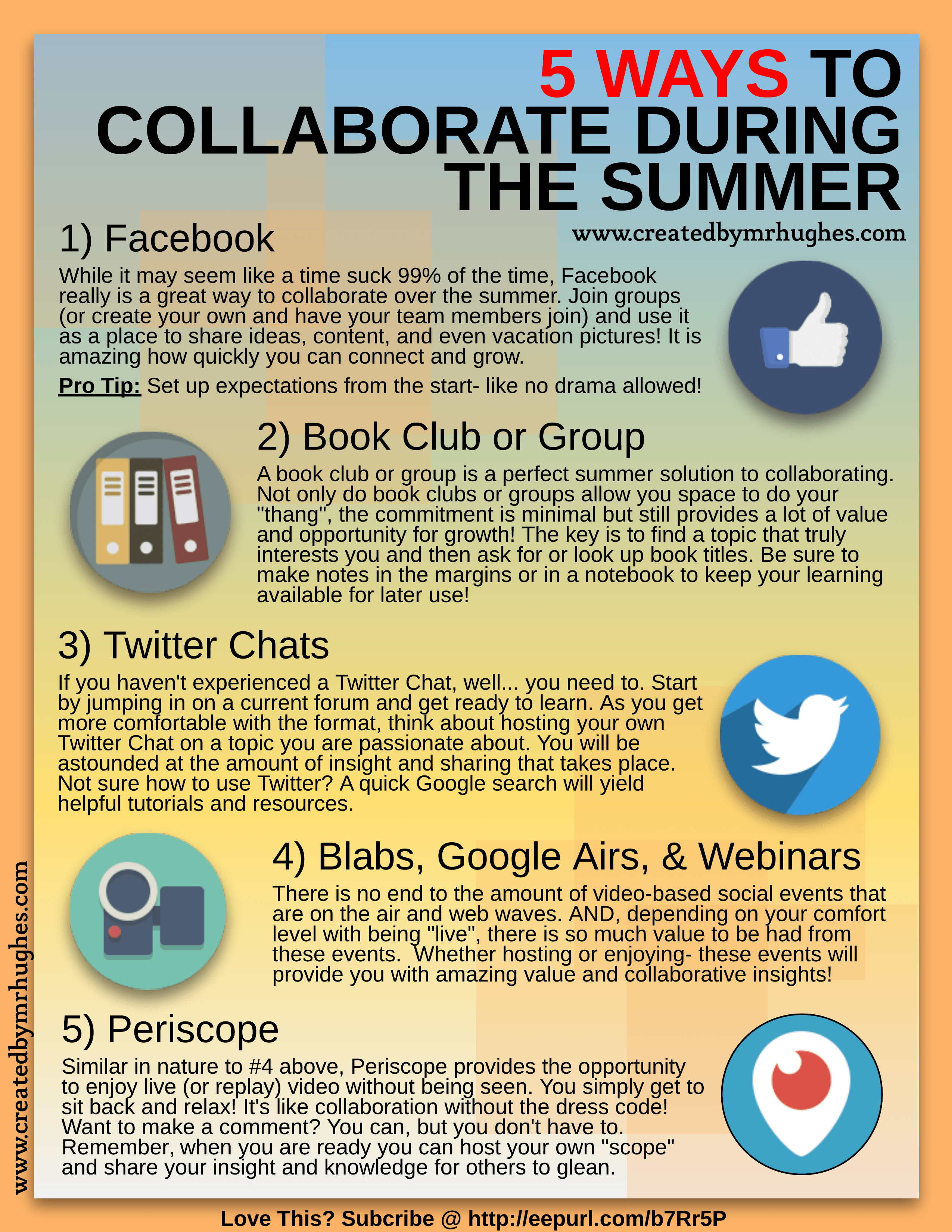 Created By Mrhughes 5 Ways To Collaborate During The Summer Hr Created By Mrhughes