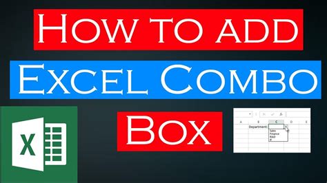 Creating A Combo Box In Microsoft Excel 2016 Youtube