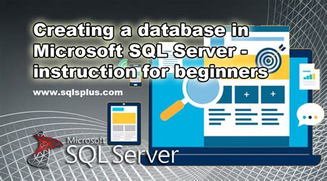 Creating A Database In Microsoft Sql Server Instruction For Beginners