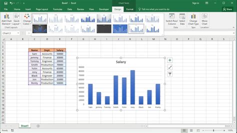 Creating An Excel Chart The Easy Way Youtube