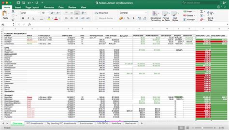 Crypto Portfolio Tracker Excel Template Doctemplates