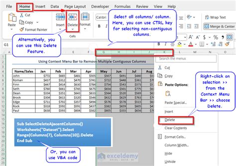 Delete Columns In Excel 6 Different Cases Exceldemy