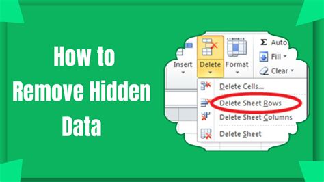 Delete Hidden Rows In Excel How To Remove Hidden Data Earn Amp Excel