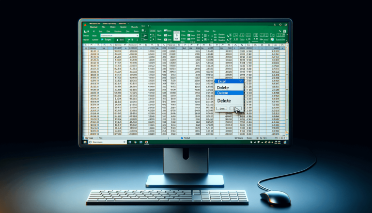 Delete Row In Excel