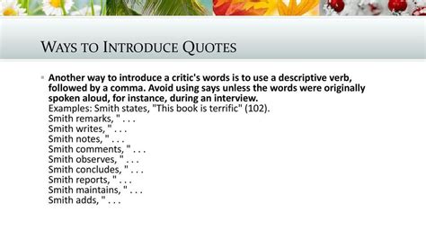 Different Ways To Introduce A Quote Shortquotes Cc