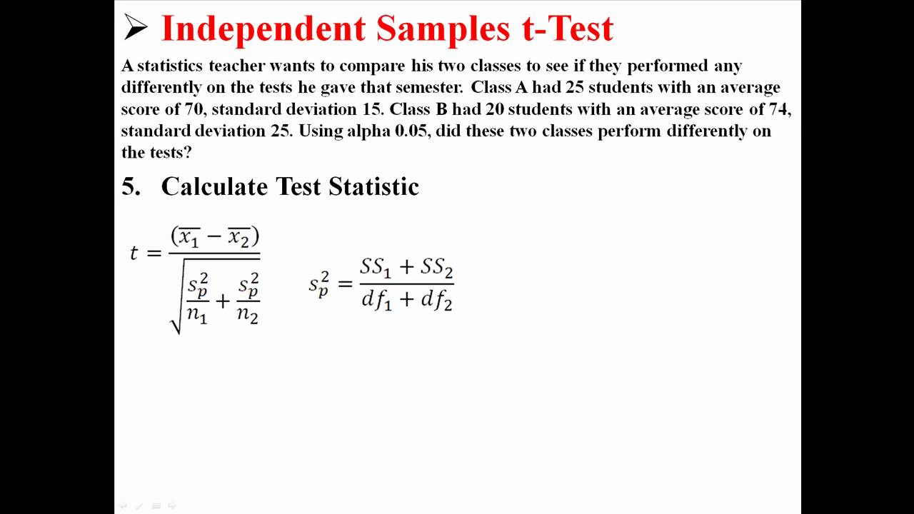 Excel 2016 Hypothesis Tests For Two Means Youtube