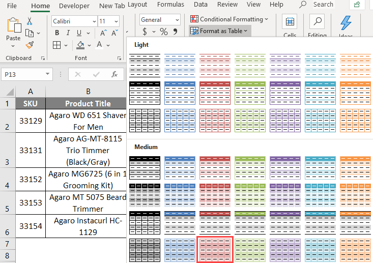 Excel Alternate Row Color Effy Moom