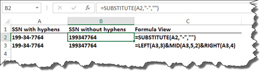 Excel At Hyphen Removal