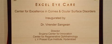 Excel Eye Care Center For Excellence In Cornea Ocular Surface Disorders