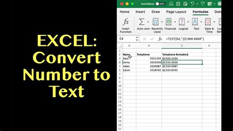 Excel Formula Convert Number To Text String Catalog Library