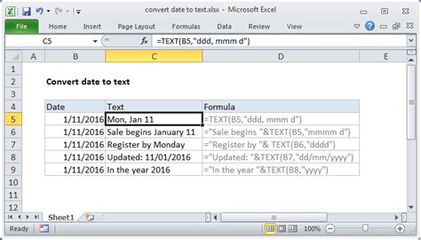 Excel Formula Convert Text To Excel Date