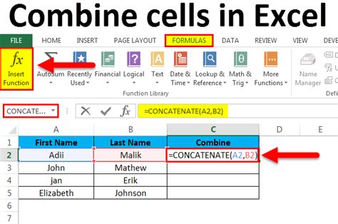 Excel Formula To Combine Cells Bank2home Com