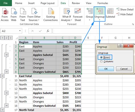 Excel Group Rows Automatically Or Manually Collapse And Expand Rows Ablebits Com