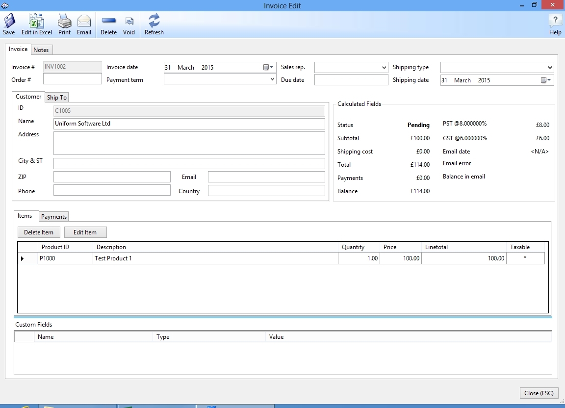 Excel Invoice Manager Excel Invoice Manager