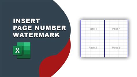 Excel Page Number Watermark