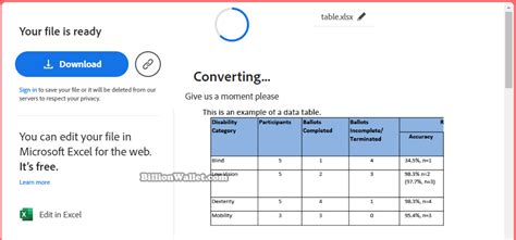 Excel Pdf Billionwallet