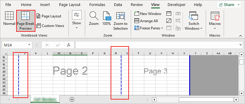 Excel Remove Dotted Print Lines Printable Forms Free Online