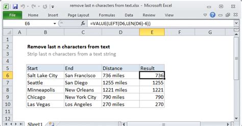 Excel Remove First Or Last Characters From Left Or Right