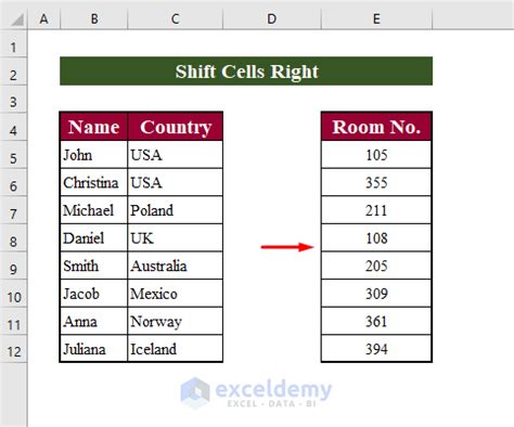 Excel Shift Cells Down One Registrypilot