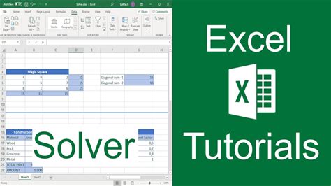 Excel Solver Tutorial Youtube