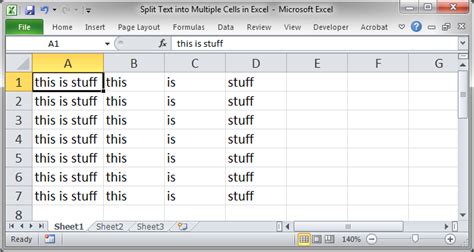 Excel Split Names By Using Convert Text To Column Excel Column Text