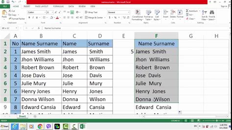 Excel Split Names Tutorial Youtube