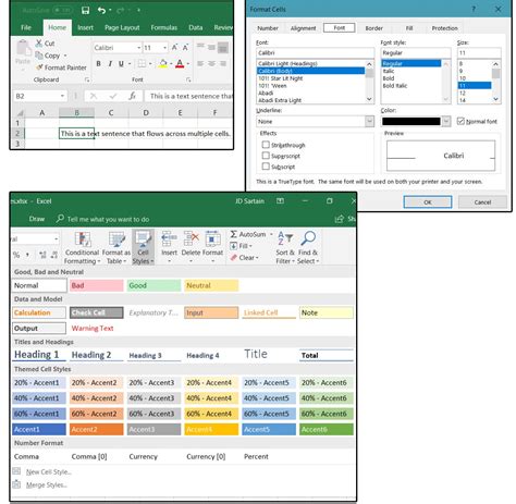 Excel Stylesheets Cell Styles And Smart Art Drawing Graphics