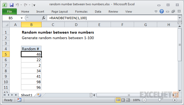 Excel Test If Number Is Between Two Numbers