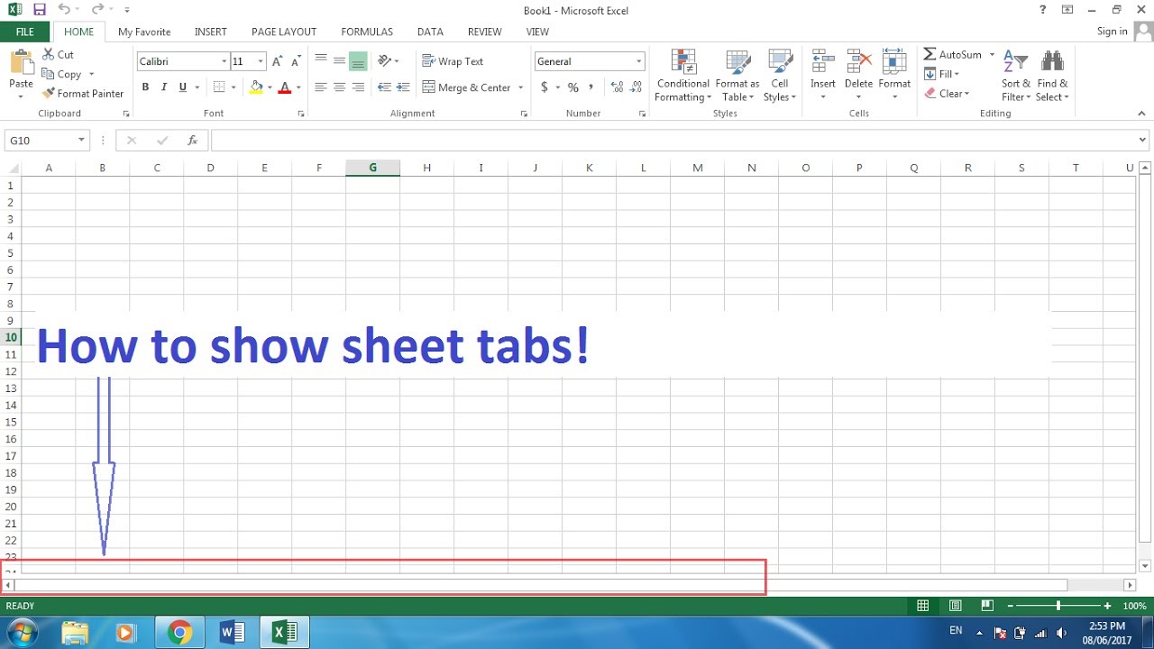 Excel Worksheets Tabs