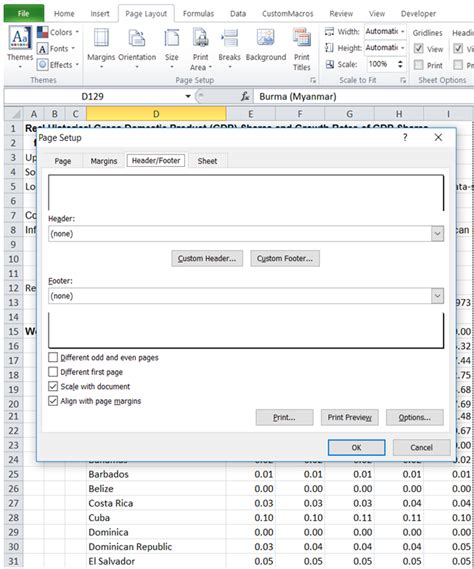 Excelmadeeasy Add Footer With Automatic Page Numbering In Excel