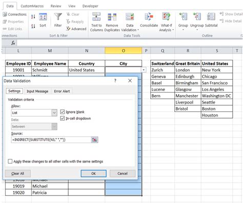 Excelmadeeasy Dependent Drop Down Lists In Excel