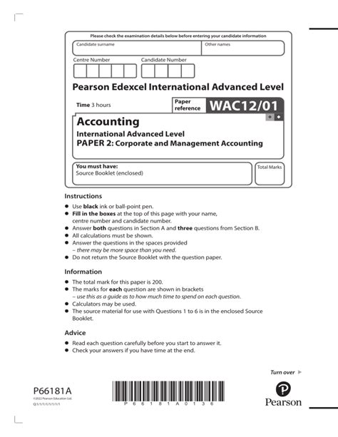 EXD Excel Paper 2 Accounting Guide