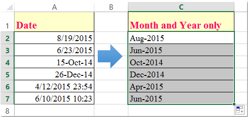 Extract Month And Year From Date In Excel Excel Excel For Beginners