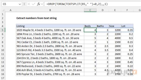 Extract Numbers From Text Excel Formula Exceljet