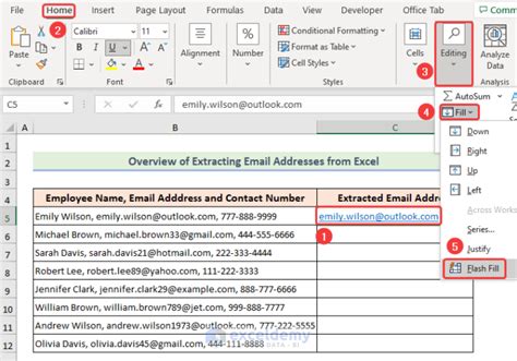 Extracting Email Addresses From Excel 4 Easy Ways Exceldemy