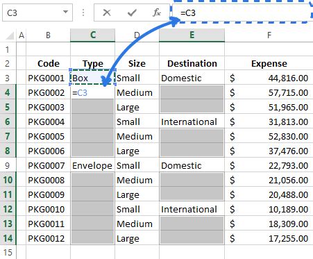 Fill Blank Cells In Excel Column