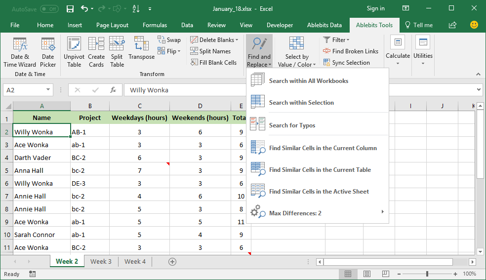 Find And Replace Tabs Excel Printable Templates Free