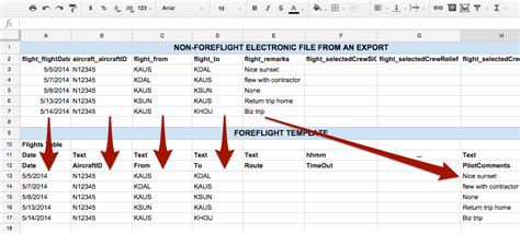 Foreflight Logbook Excel Template