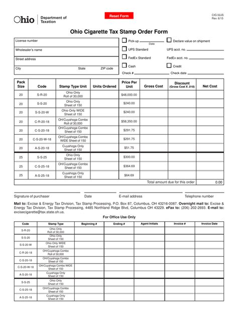 Form Cig02js Fill Out Sign Online And Download Fillable Pdf Ohio