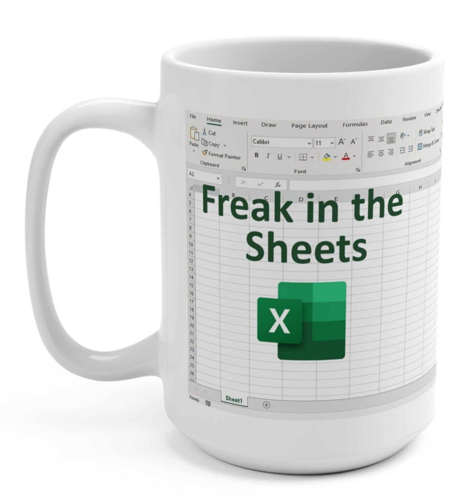 Freak In The Sheets Mug Funny Freak In The Sheets Excel Mug Etsy