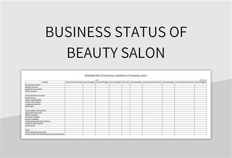 Free Beauty Salon Templates For Google Sheets And Microsoft Excel