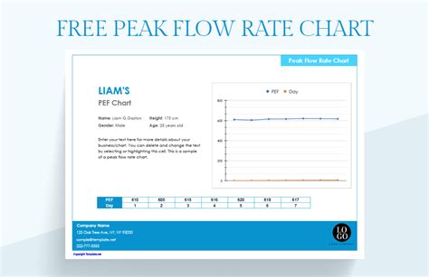 Free Peak Flow Rate Chart Google Sheets Excel Template Net