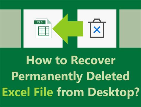 Free Way To Recover Permanently Deleted Excel Files