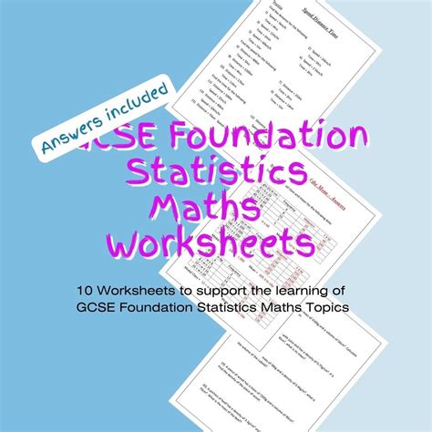 Gcse Statistics Resources Gcse Maths Statistics Worksheets