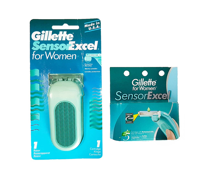 Gillette Sensor Excel For Women With 5 Cartr47079 Uae Jazp Com